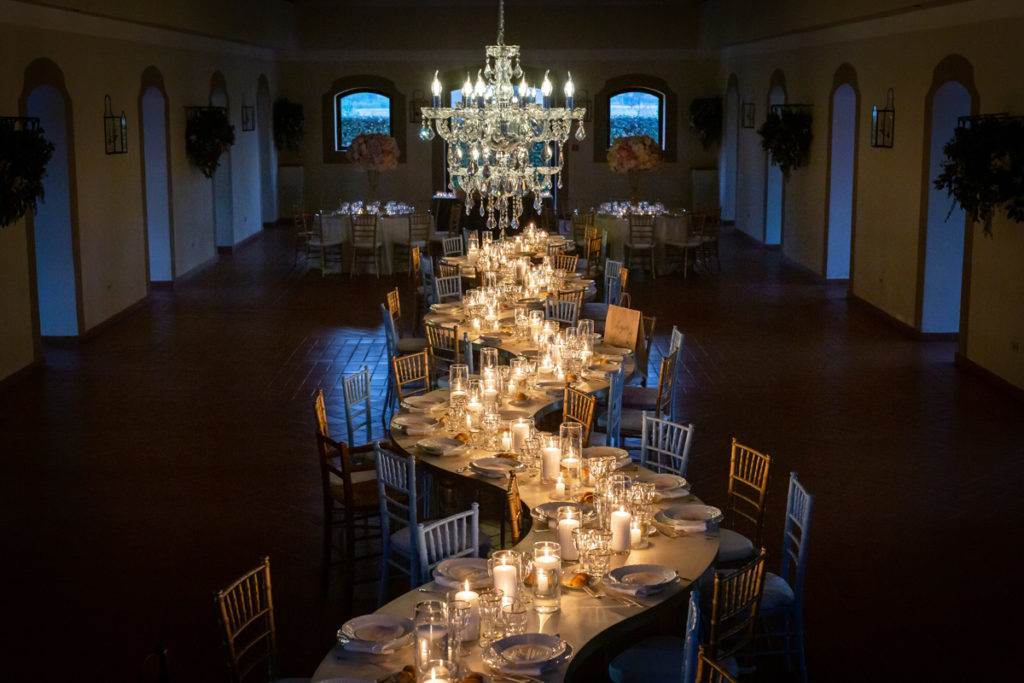 matrimonio allestimento tavolo